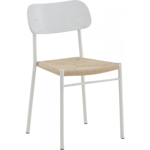 Polly matstol - Vit/beige