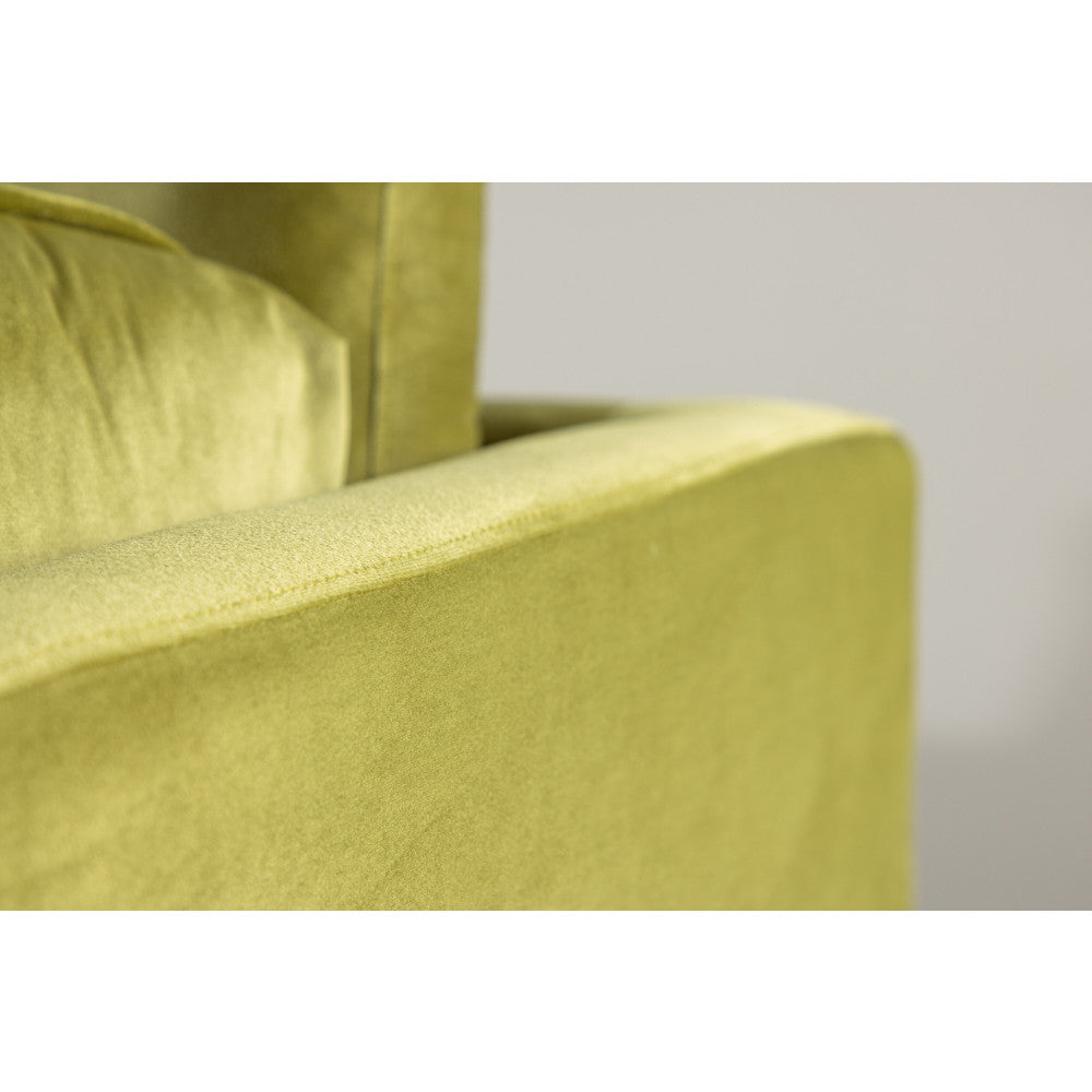 Boom 3 seat velvet spring green - Venture Home