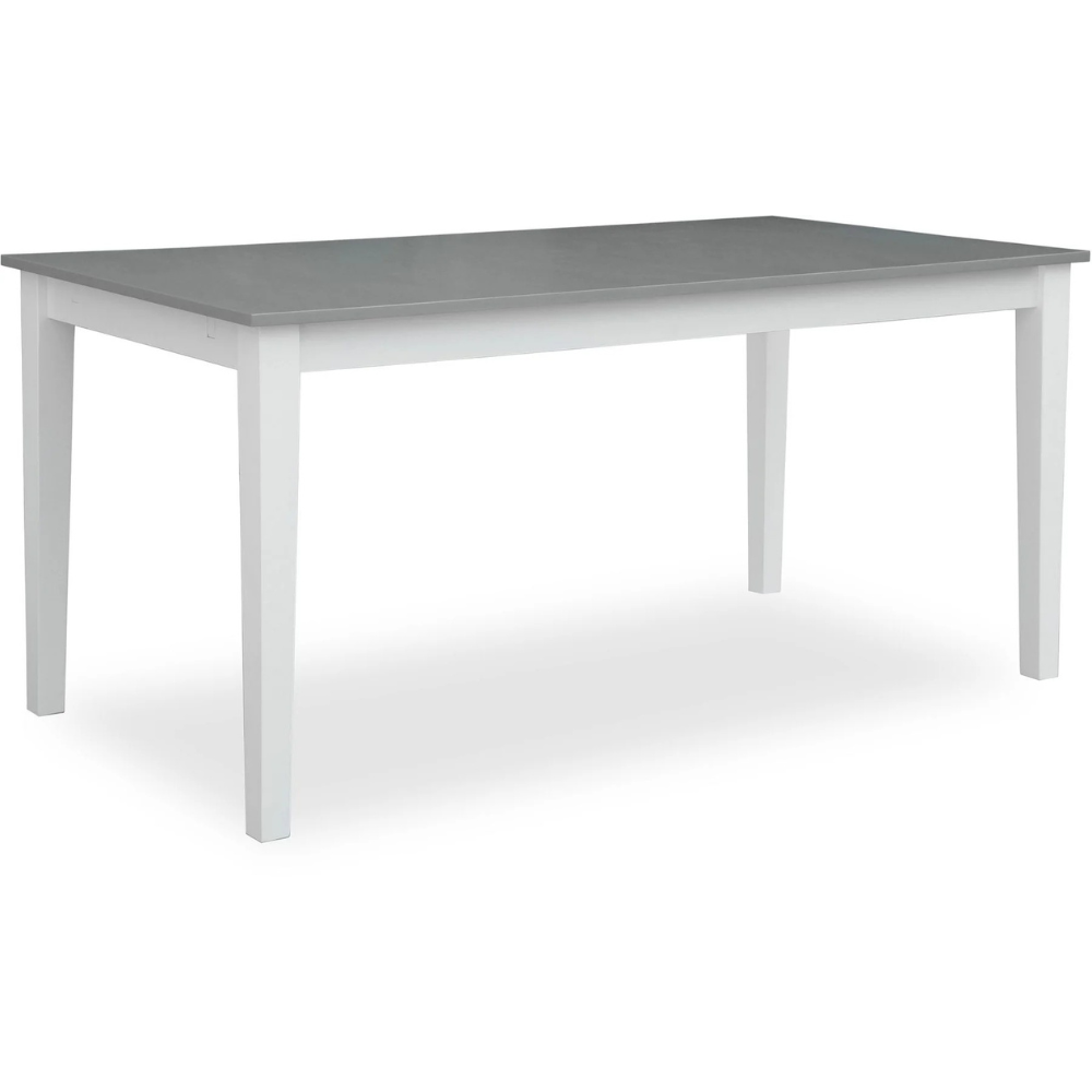Fårö matbord 140 cm - Vit/Grå
