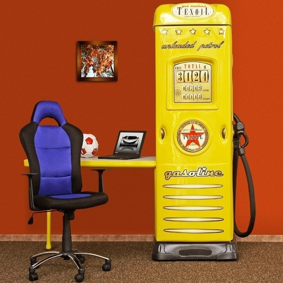 Bensinpump garderob nedfällbart skrivbord
