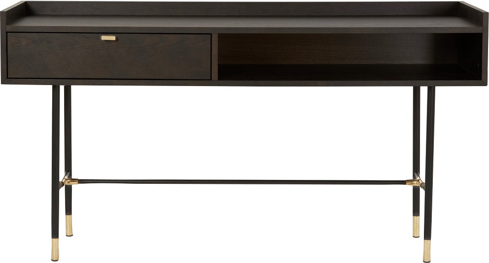 Impala konsolbord i brunbetsad Ek