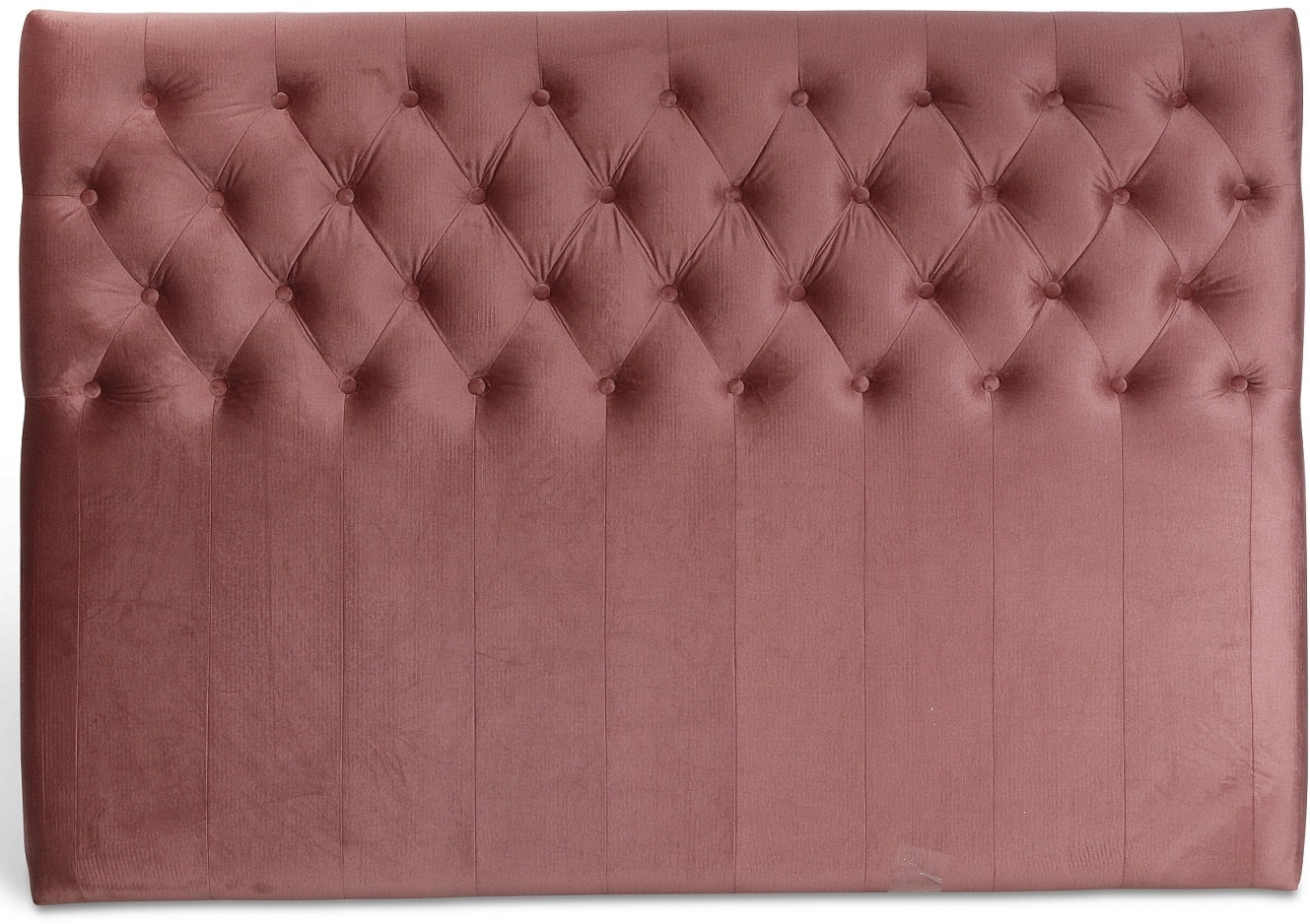 Anna sänggavel med knappar (Rosa sammet)