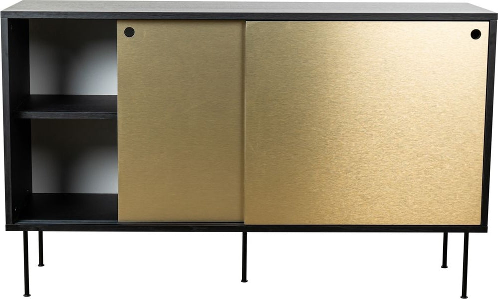 Volume sideboard 132 cm - Svart/mässing - Enbart stomme