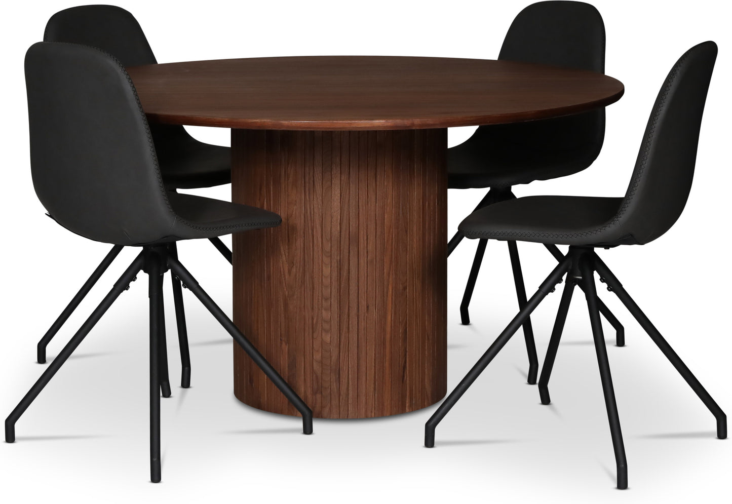 Nova runt matbord Ø130 cm - Valnöt Kolli 2