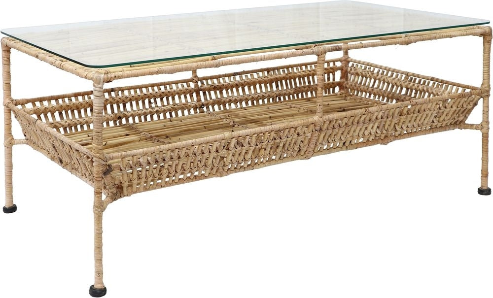 Galice soffbord rotting 100 x 55 cm - Natur/metall