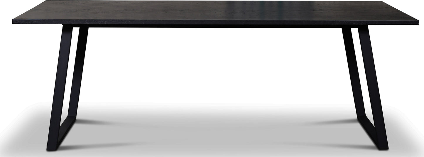 Gordon toppskiva 245x95 cm - Svartbetsad ek