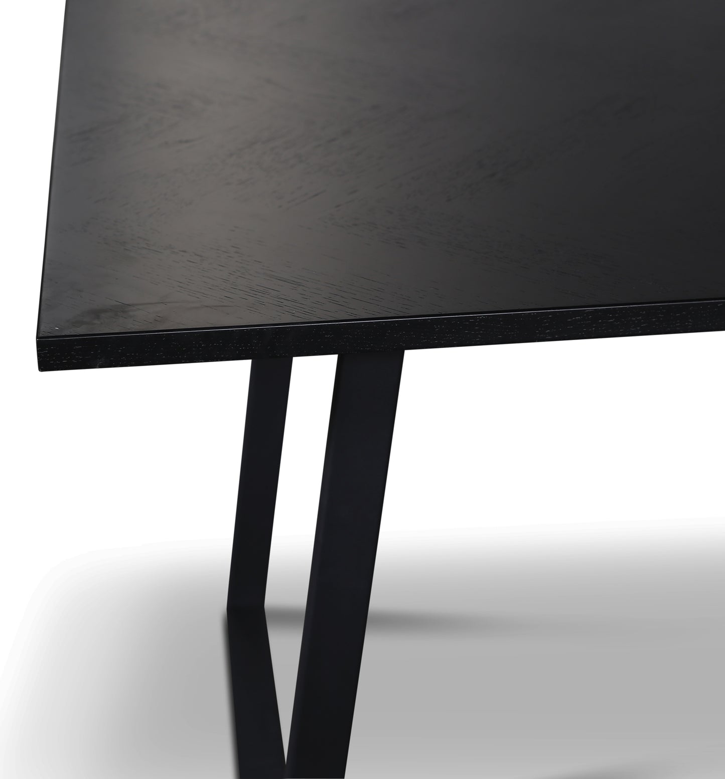 Gordon toppskiva 245x95 cm - Svartbetsad ek