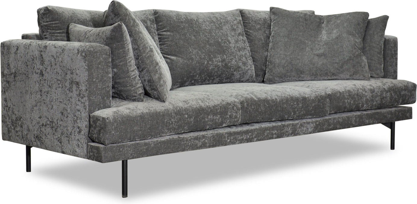 Smilla 3-sits soffa i grått tyg