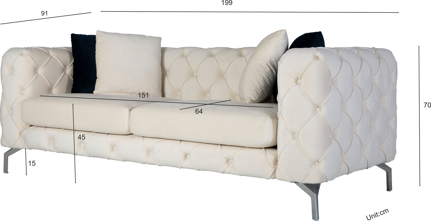 Como 2-sits soffa - Beige