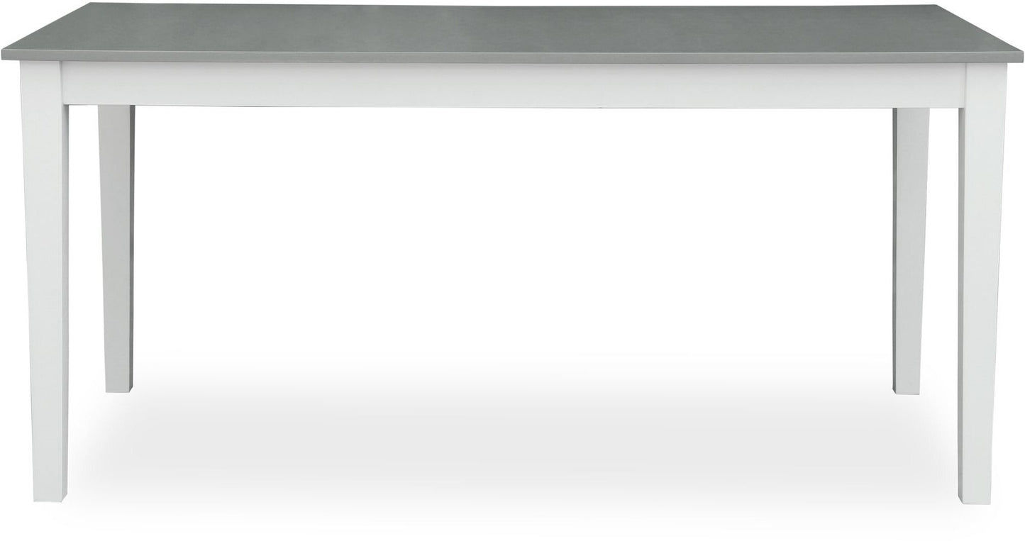 Fårö matbord 140 cm - Vit/Grå