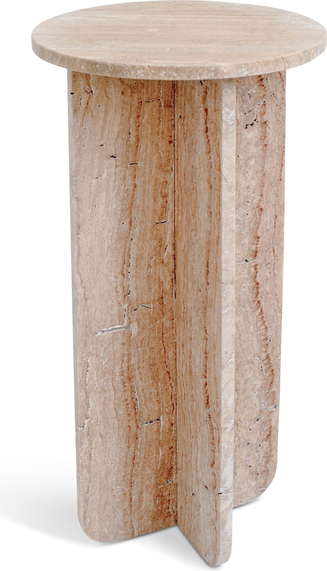 Travertin piedestal underrede, Shape Leg 32x32x73