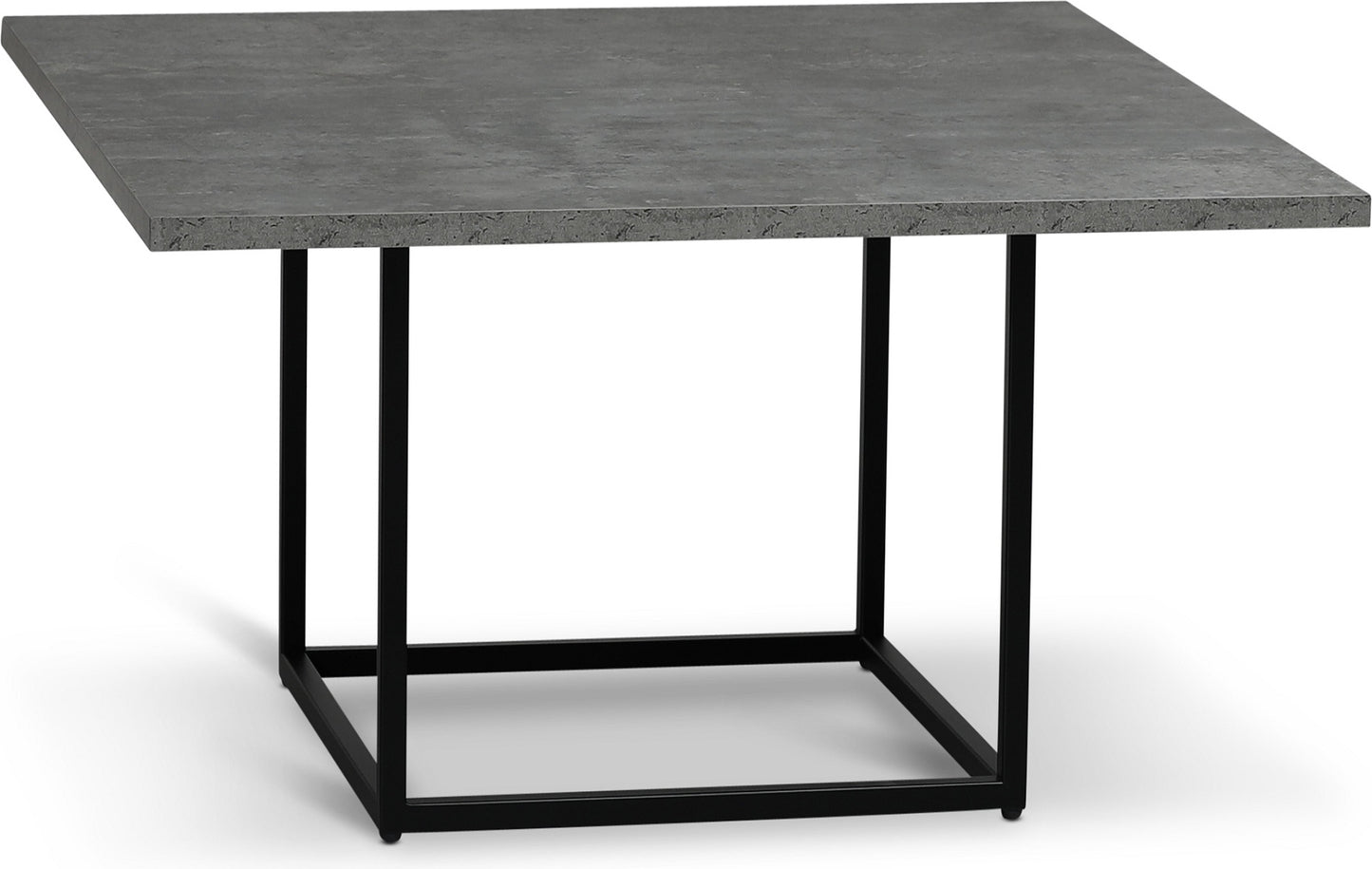 Sintorp matbord 120 cm - Svart / limestone marmorimitation - Toppskiva