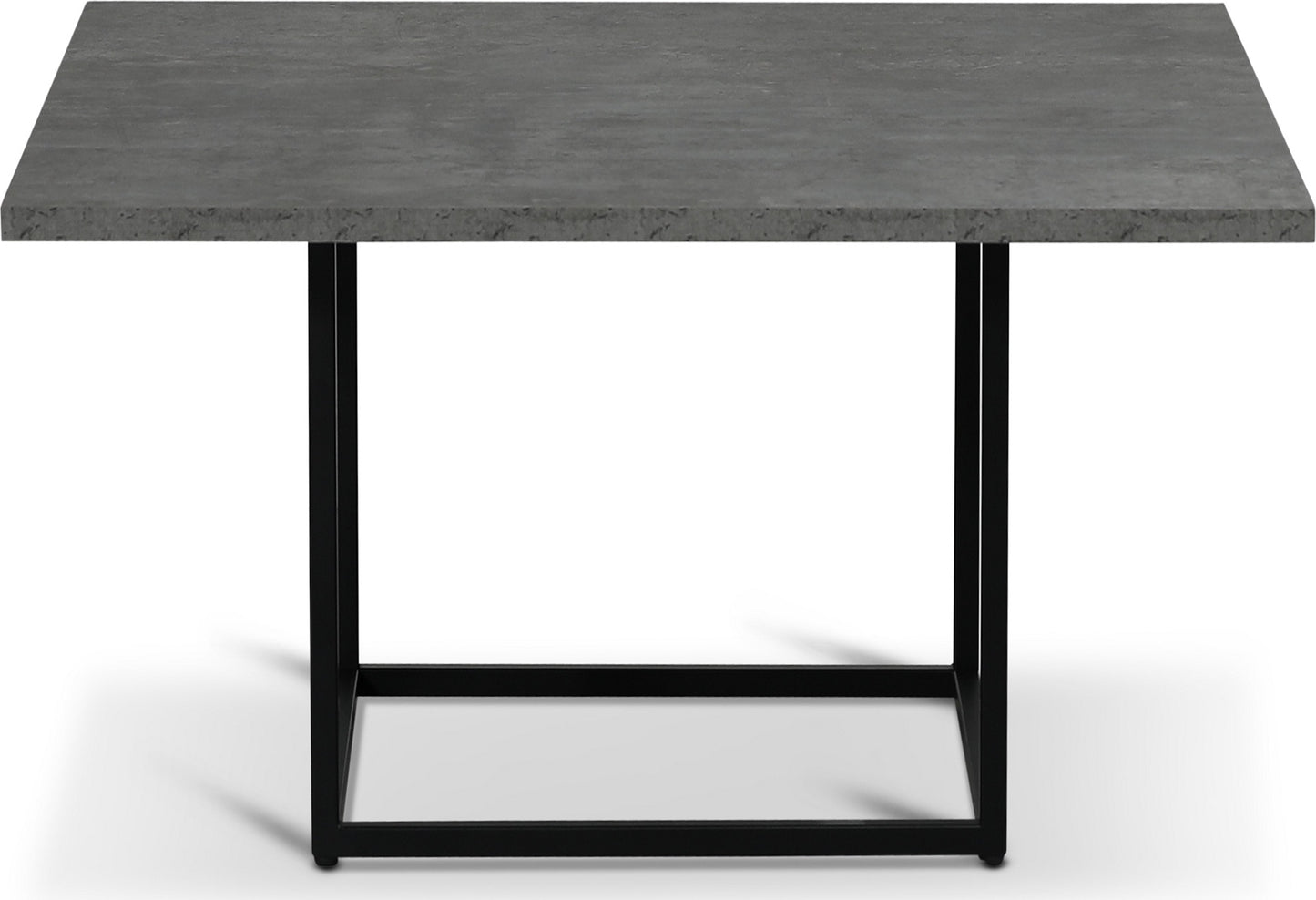 Sintorp matbord 120 cm - Svart / limestone marmorimitation - Toppskiva