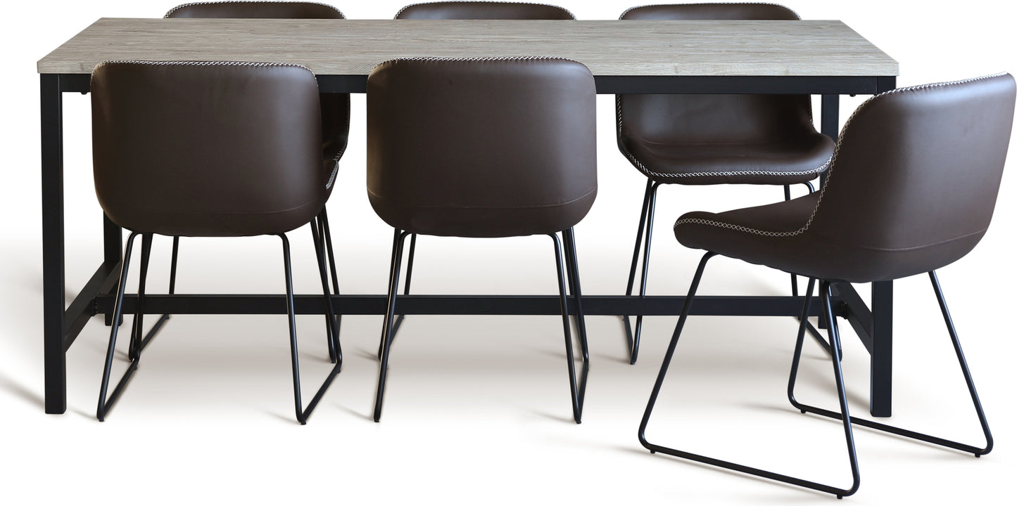 Texas matbord whitewash 180 x 90 cm