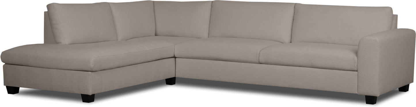 Vitskär divansoffa vänstervänd - Ljusgrå