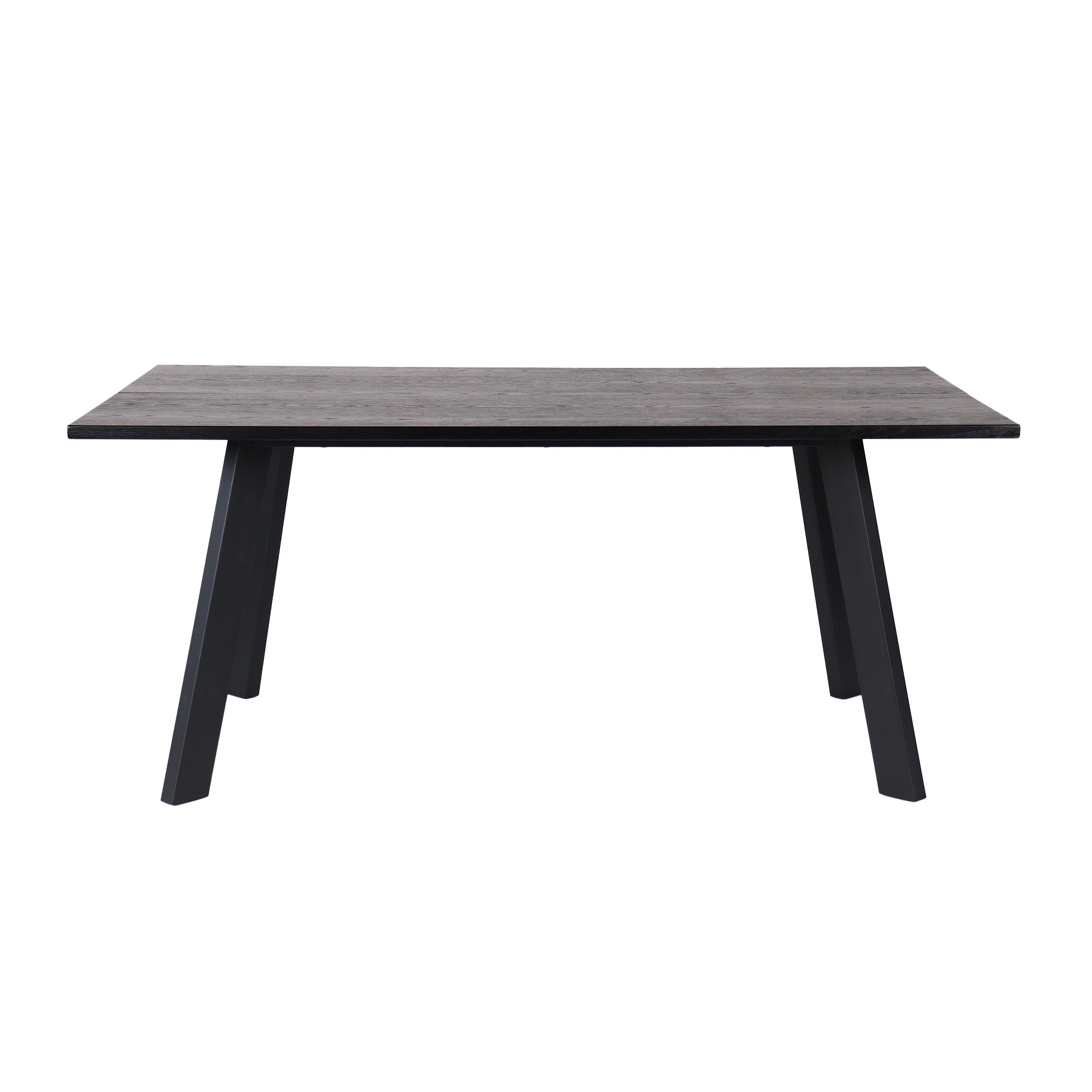 Dino rektangulärt matbord 170×95 svartbetsad ekfanér/metall ben