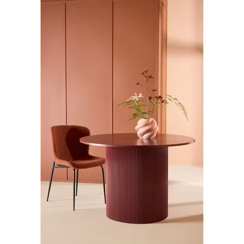 VENTURE DESIGN Lenox matbord - Vinröda ben / Vinröda MDF, faner
