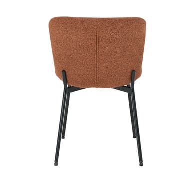 Chair MANOLO rust brown boucle