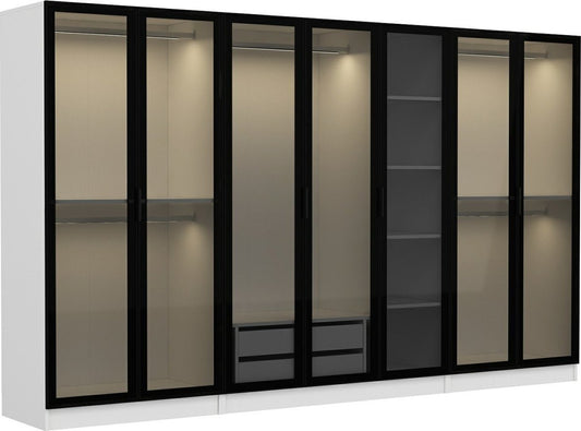 Cavolo garderob 315 x 52 x 190 cm, variant A - Vit