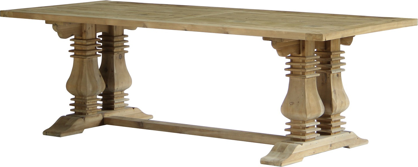 Rune matbord 240 cm - Återvunnen furu - Bordsskiva