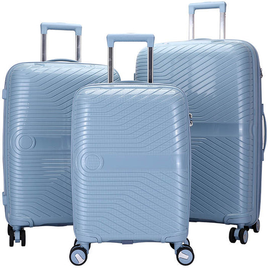 Oslo resväska 3-set - Ljusblå
