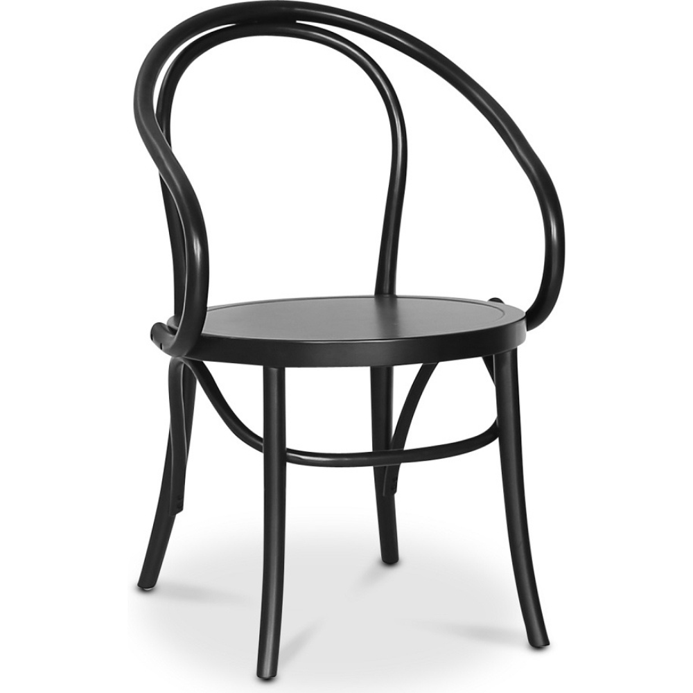 Danderyd No.30 svart karmstol i böjträ