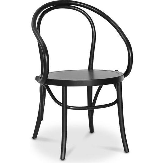 Danderyd No.30 svart karmstol i böjträ