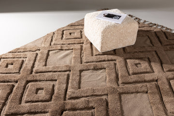 Dahlia Wool-160*230--Rectangular-Nougat