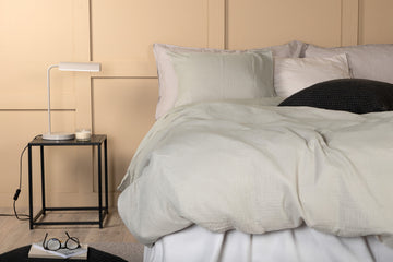 Mila Bed Set Cotton gauze - Light Grey / -150*200