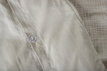 Mila Bed Set Cotton gauze - Light Grey / -150*200