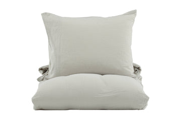 Mila Bed Set Cotton gauze - Light Grey / -150*200