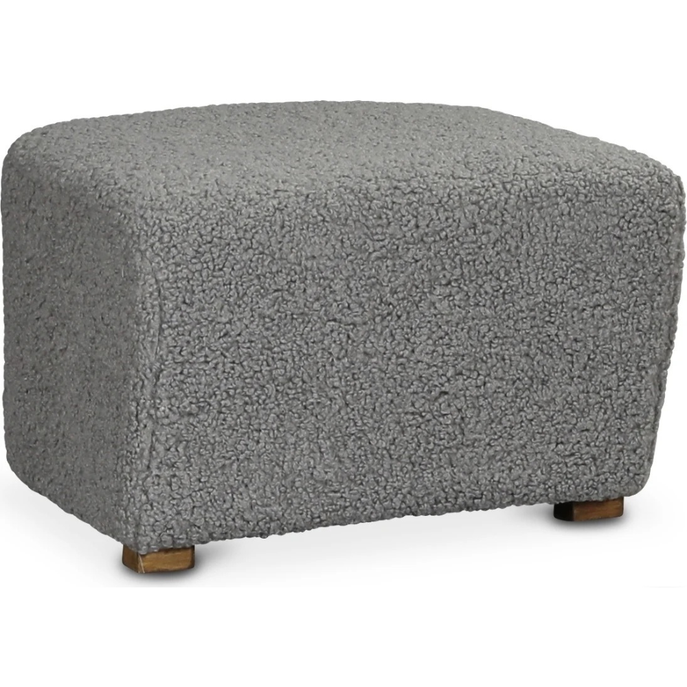 Buffalo fotpall i grå Teddy