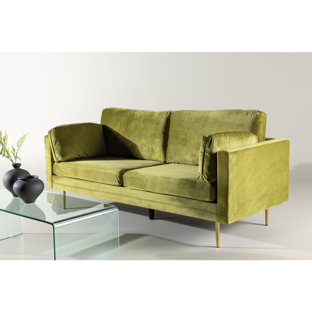 Boom 3 seat velvet spring green - Venture Home