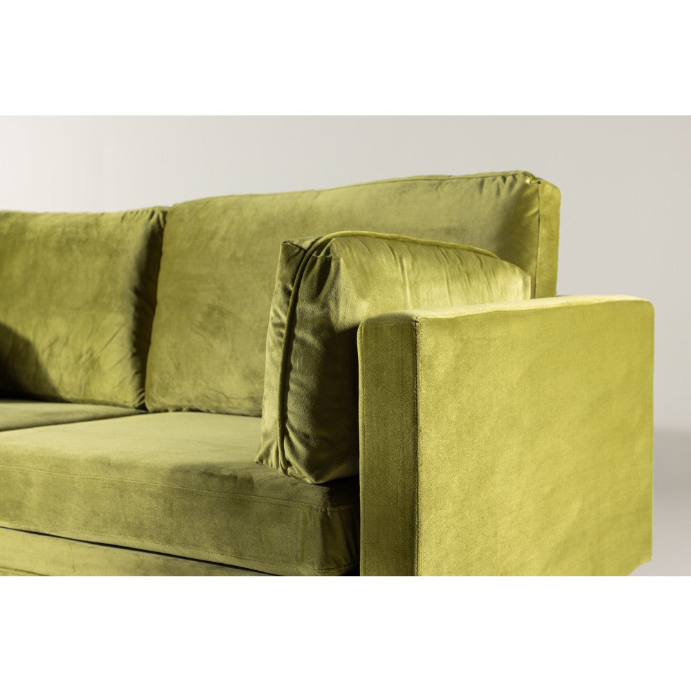 Boom 3 seat velvet spring green - Venture Home