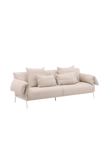 Öckerö Sofa - White / Beige Linen