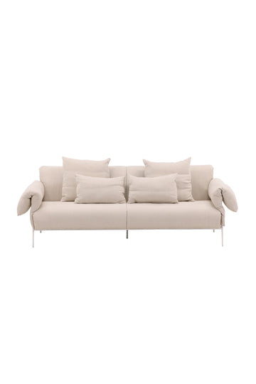 Öckerö Sofa - White / Beige Linen