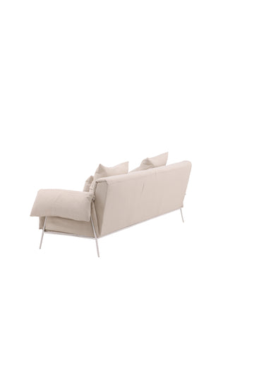 Öckerö Sofa - White / Beige Linen