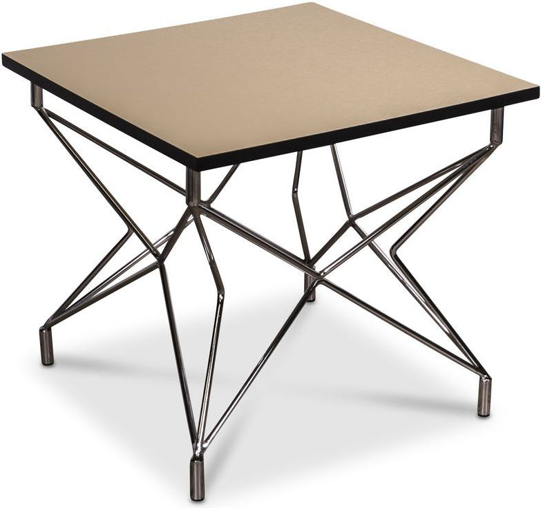 Bordsskiva 55x55x48 cm - Svart/koppar