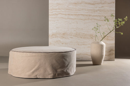 Vindö Ottoman ø101 ⌀101 Brown