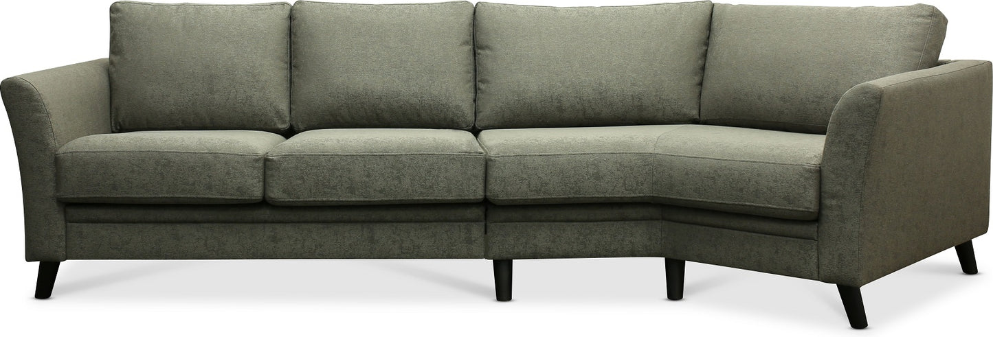 Miami 3-sits med maxicorner höger