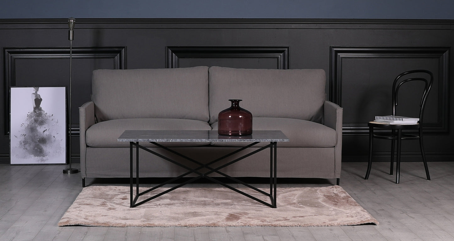 Depart 3-sits soffa - Gråbrun