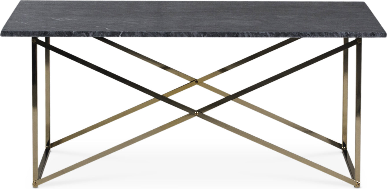 Soffbord Grå marmorskiva 110x60 cm