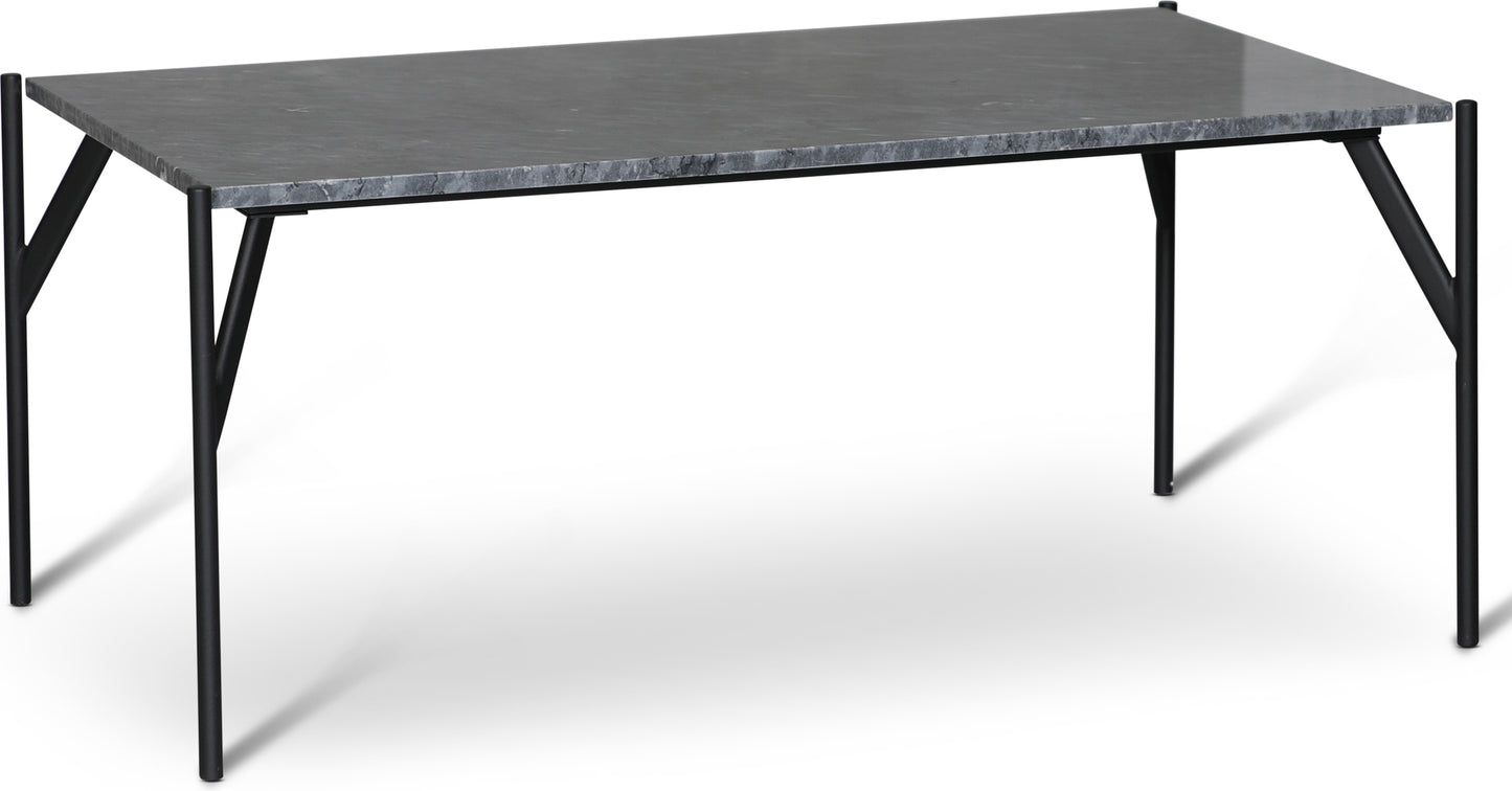 Soffbord Grå marmorskiva 110x60 cm