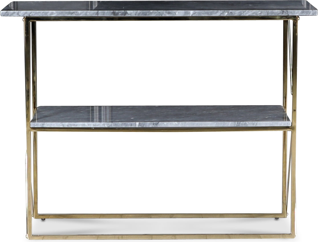 Grå marmorskiva - 110x35 cm