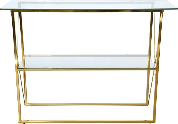 Mässingsfärgat underrede - 110x35x81,5 cm