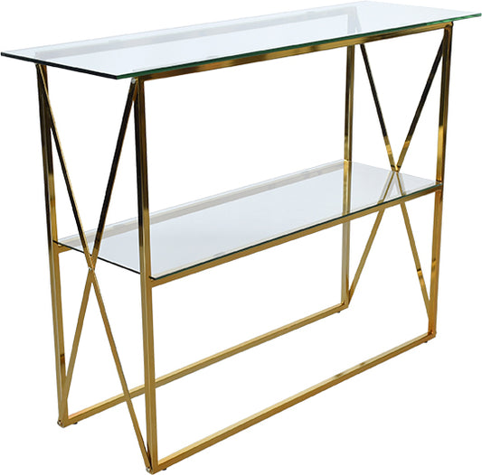 Cross konsolbord - Toppskiva glas