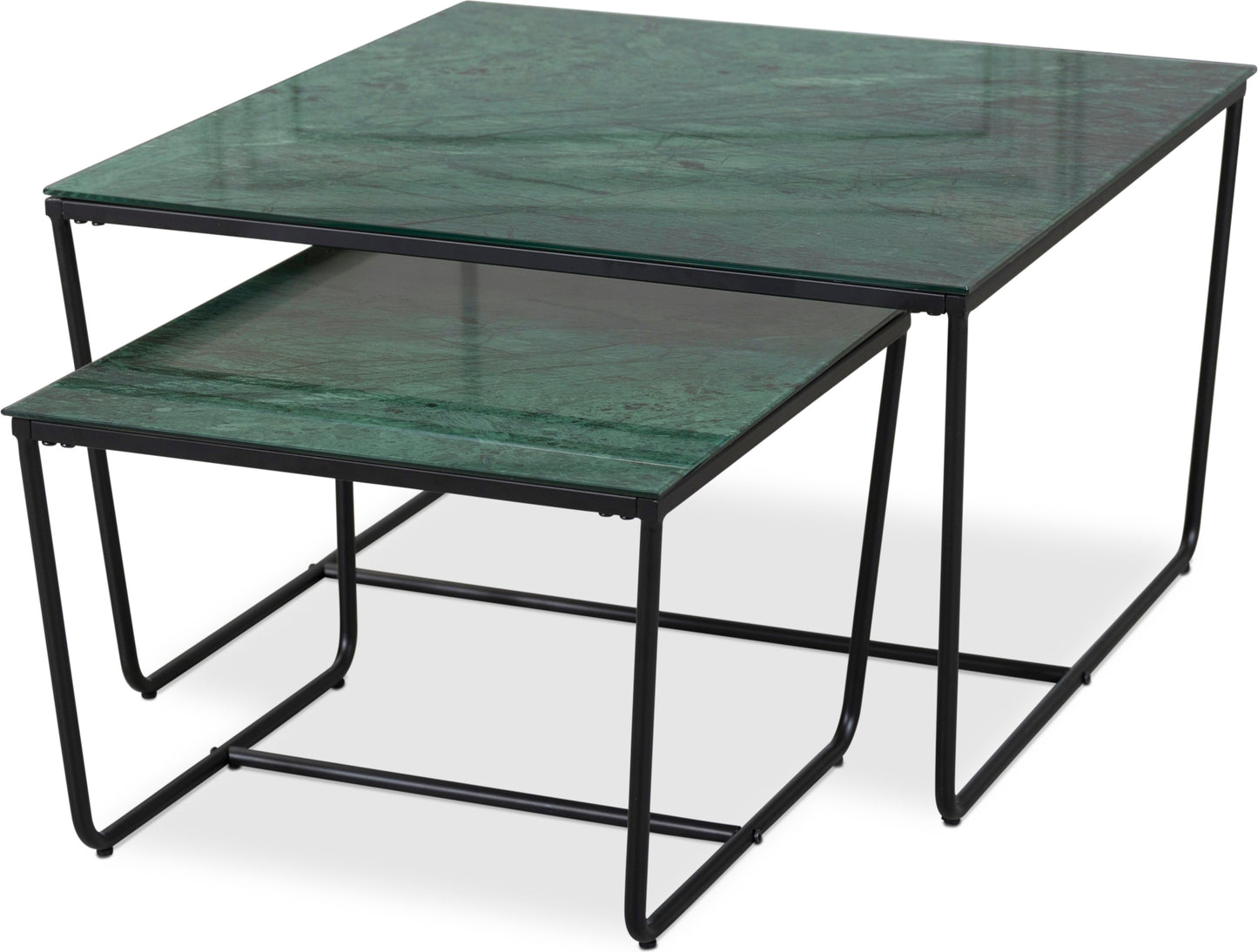 Grön glasskiva med marmormönster (Satsbord)