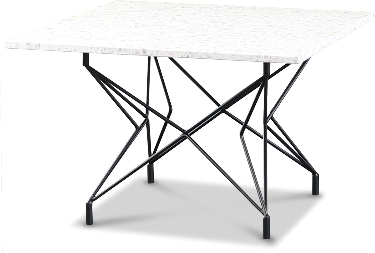 Air Toppskiva, Soffbord, 75x75, Bianco