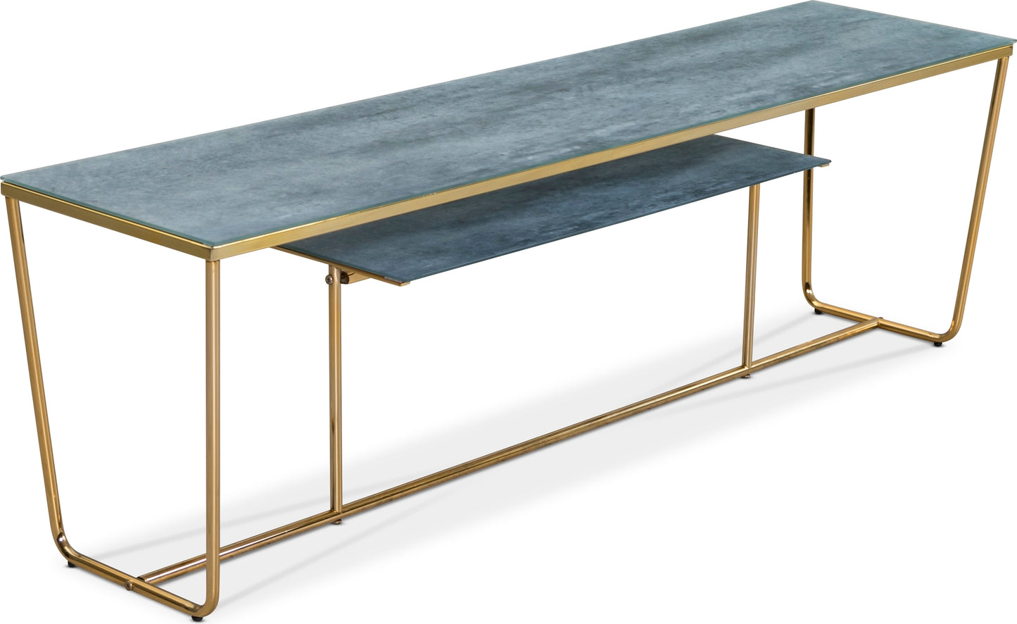 Betongfärgad glasskiva med marmormönster