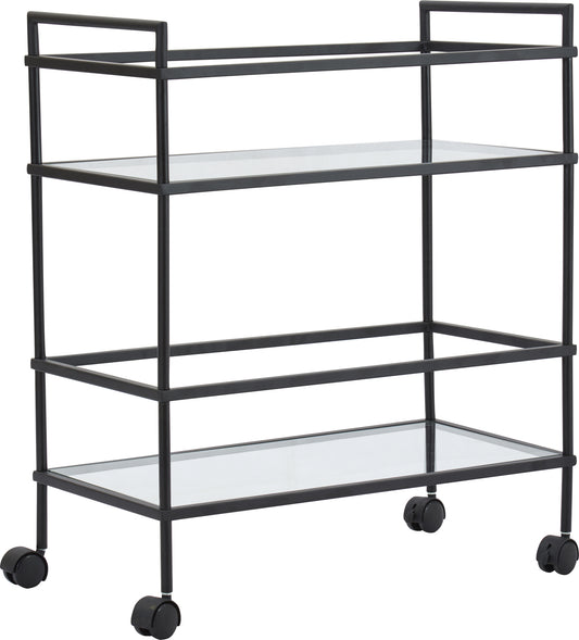 Tiffany svart serveringsvagn